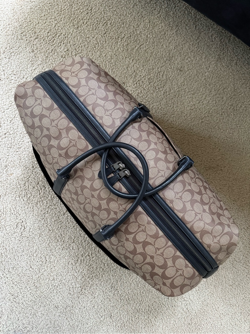Large Coach Trekker Bag in Signature Canvas - Picture 3 of 7